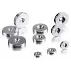 Counter plate for round built-in magnetic systems