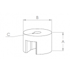 Aimants bouton laqués rouges Alnico