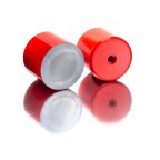 Ventouses magnétiques laquées rouges Alnico