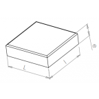 Square plastic organisation magnets