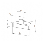 Neodymium Iron-Boron pot magnets with threaded hole