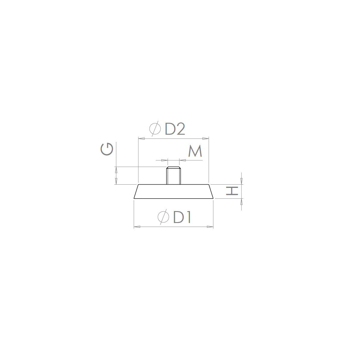 Zinc-plated studs with threaded sockets
