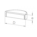 Neodymium Iron-Boron pot magnets without threaded hole