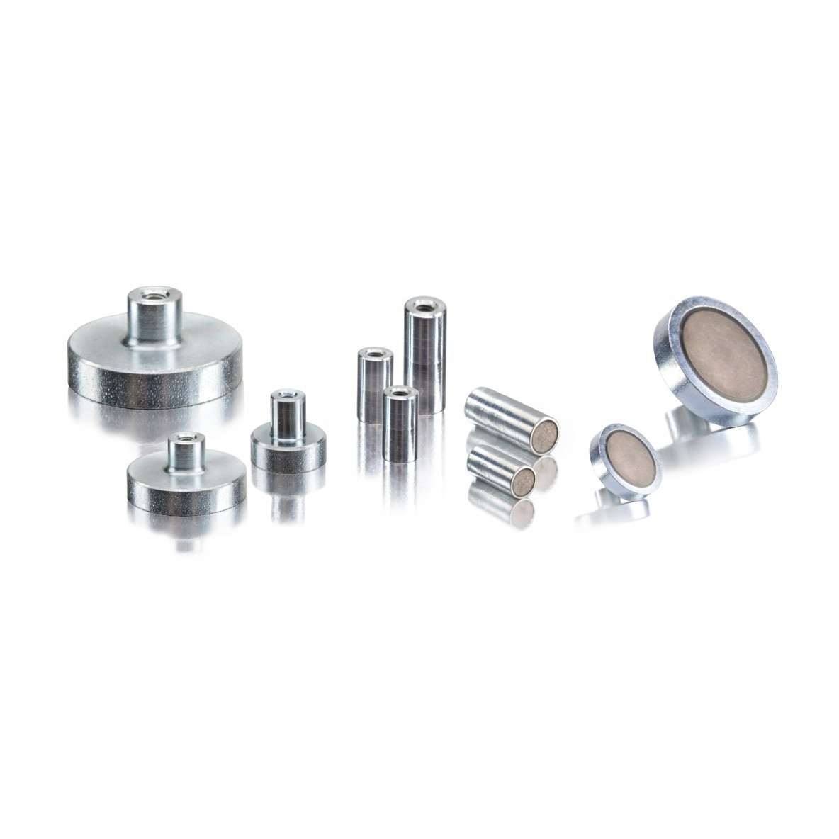 Samarium-Cobalt pot magnets with threaded hole