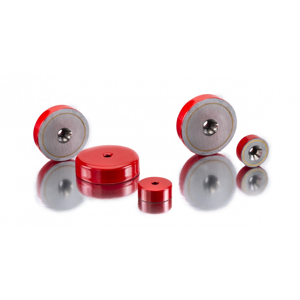 Alnico red pot with bore and counter bore