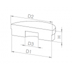 Plots à noyaux d'acier doux Ferrites
