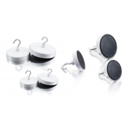 Plots blancs cylindriques avec crochets Ferrites