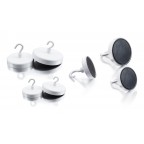 Plots blancs cylindriques avec crochets Ferrites