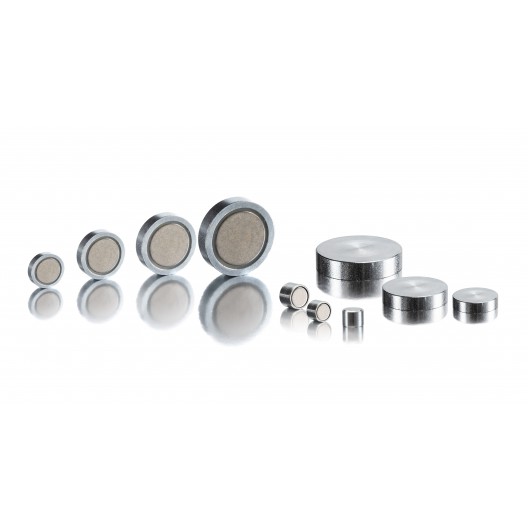 Neodymium Iron-Boron pot magnets without threaded hole