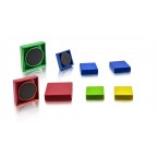 Square plastic organisation magnets