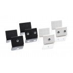 Rectangular drilled and tapped rubber coated magnets