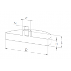 Rubber coated magnet with threaded rod