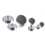 Ferrites pots with threaded pin