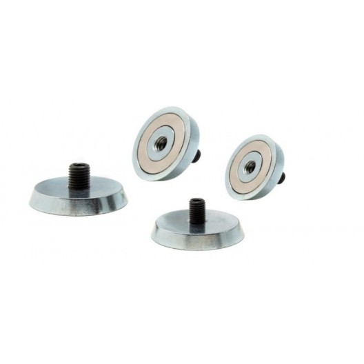 Zinc-plated studs with threaded sockets