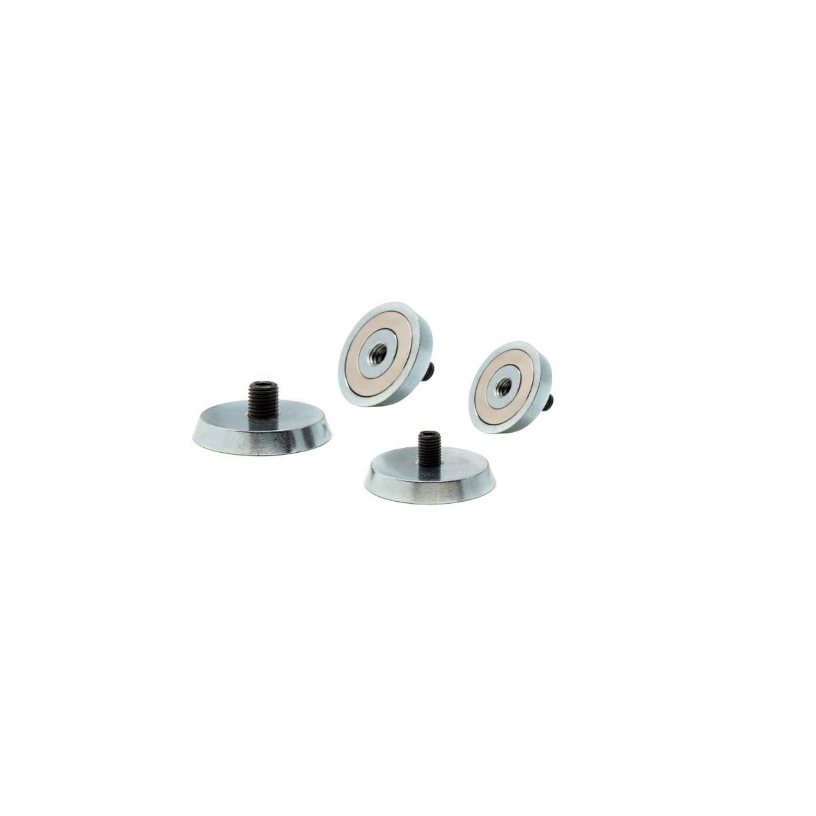 Zinc-plated studs with threaded sockets
