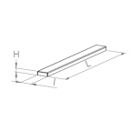 Magnetic bar in galvanized steel for wooden form work box