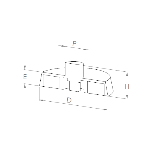 Brass studs threaded sockets