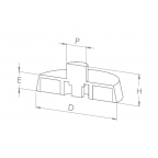 Brass studs threaded sockets