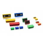 Rectangular plastic organisation magnets