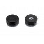 Rond drilled and tapped rubber coated magnets