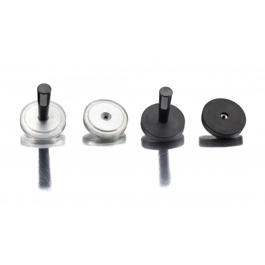 Ferrites drilled and tapped rubber coated magnet 2 sides magnetized