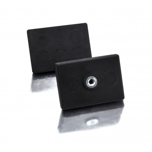 Aimants antigliss percés taraudés rectangulaires