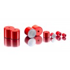 Ventouses magnétiques laquées rouges Alnico