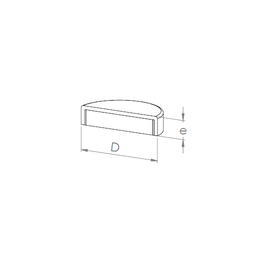Neodymium Iron-Boron pot magnets without threaded hole