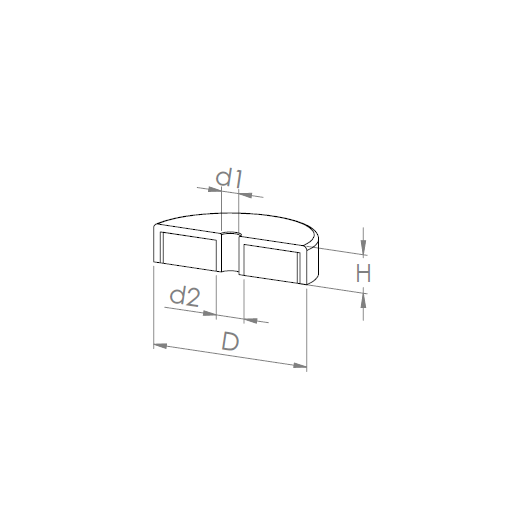 Plots percés et taraudés Ferrites