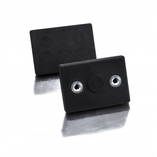 Aimants antigliss percés taraudés rectangulaires