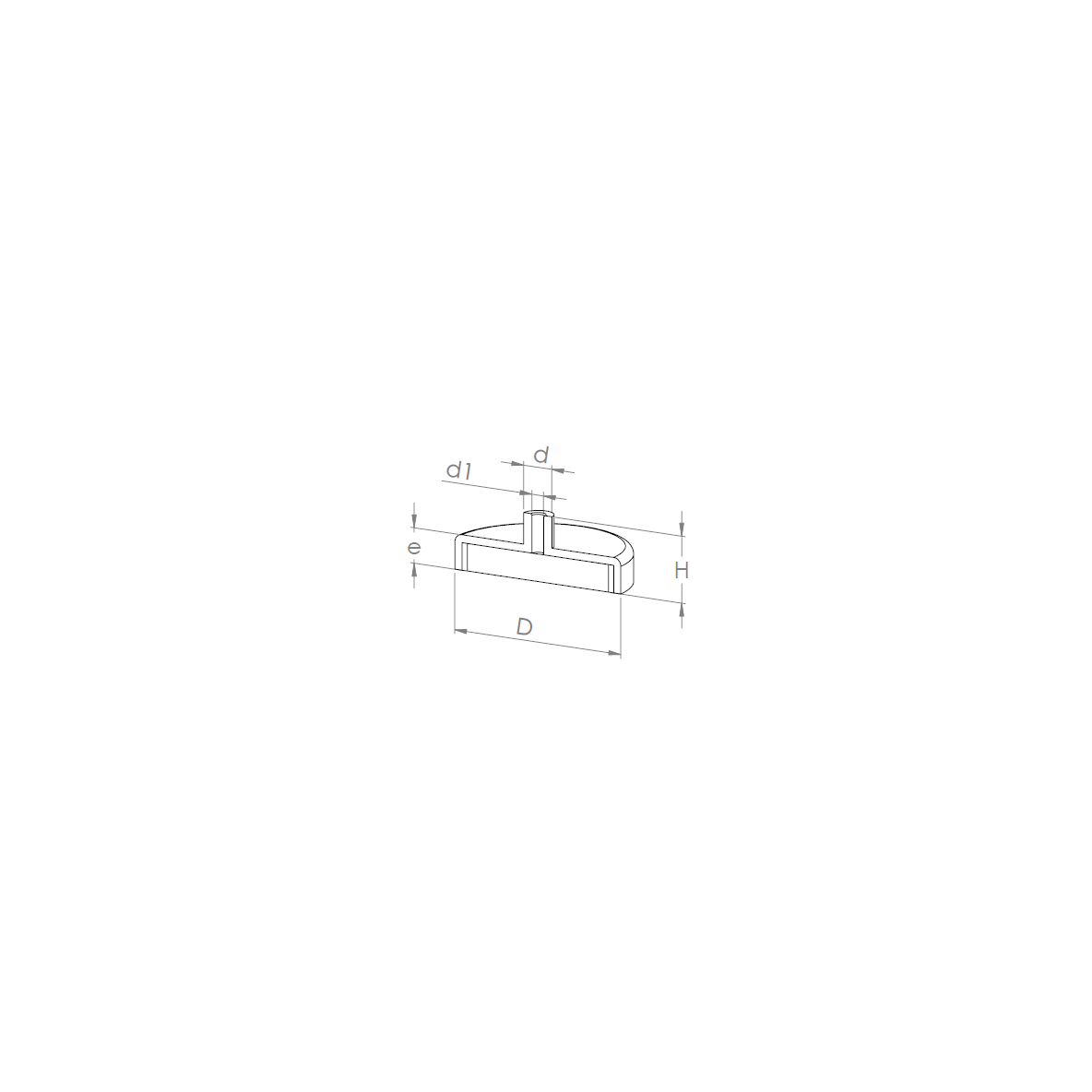 Ferrites white pots cylinder with hook