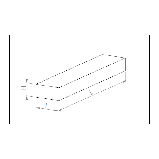 Alnico parallelepiped