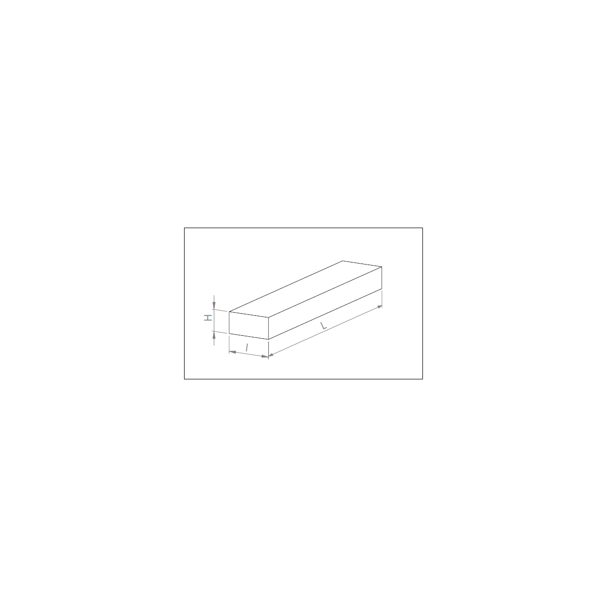 Alnico parallelepiped
